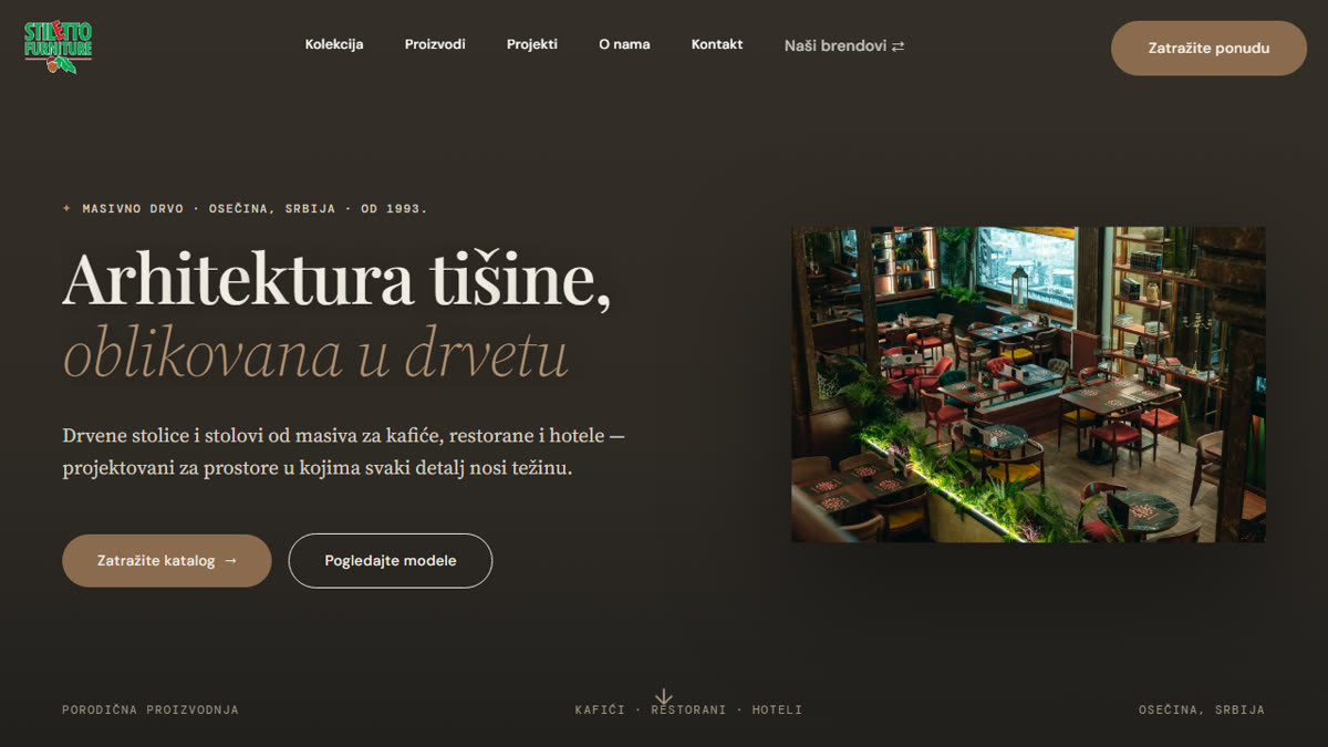 Stiletto Furniture website
